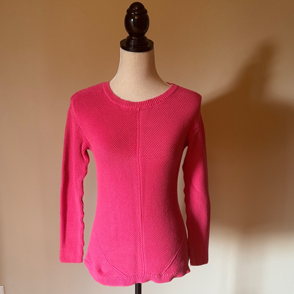 Talbots Fuchsia Crew Neck Sweater